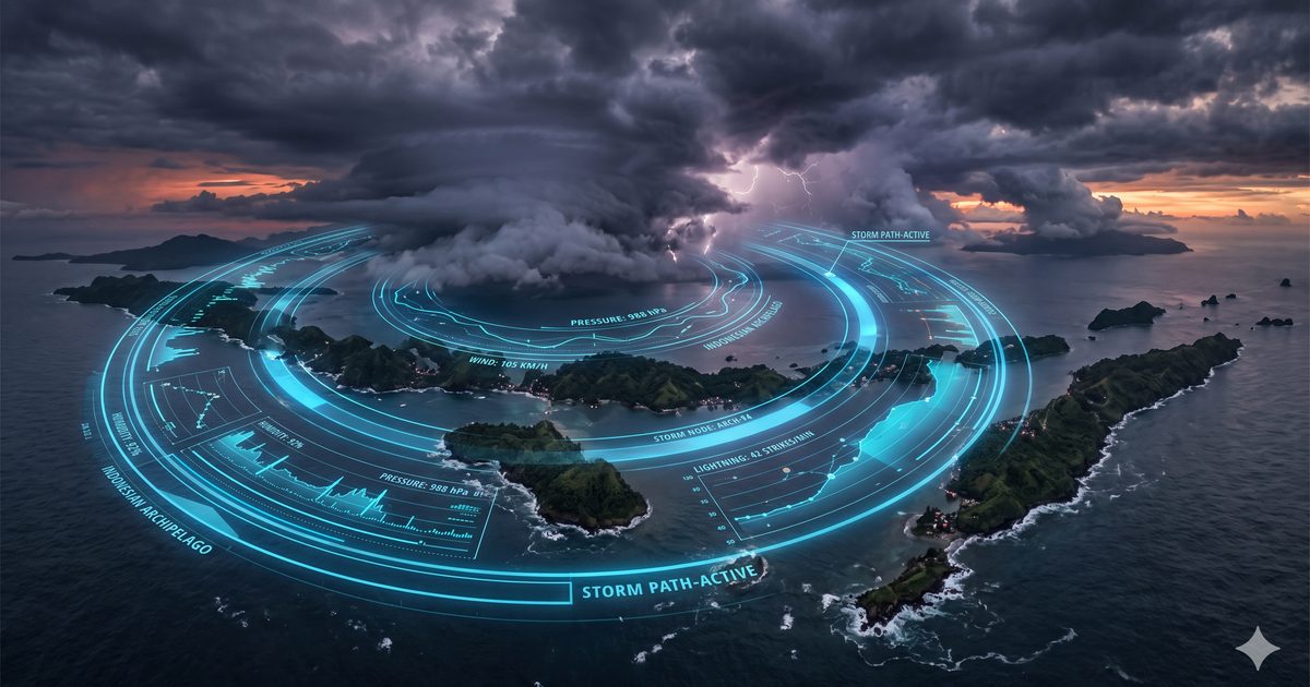 Facing Extreme Weather in Indonesia: Immersive Visualization for the Public Sector